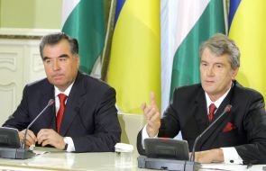 Emomali Rakhmon (Rakhmonov) and Viktor Yushchenko