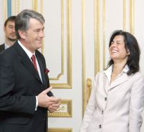 Viktor Yushchenko and Ceyla Pazarbasioglu