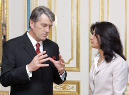 Viktor Yushchenko and Ceyla Pazarbasioglu