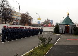 Fighters of the special division ”Berkut”
