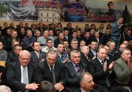 Special division ”Berkut” 20th anniversary celebration participants