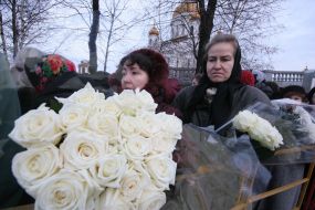 Believers stands in line