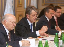 Владимир Стельмах, Александр Шлапак  и Виктор Ющенко