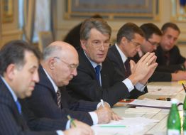 Владимир Стельмах, Александр Шлапак  и Виктор Ющенко