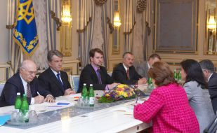 Meeting of Viktor Yushchenko with the mission of International monetary fund