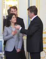Viktor Yushchenko and Ceyla Pazarbasioglu