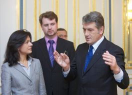 Viktor Yushchenko and Ceyla Pazarbasioglu