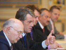 Vladimir Stelmakh, Viktor Yushchenko and Viktor Pinzenik