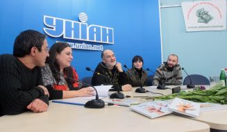 Press-conference in UNIAN: “Prose in jazz style, or Goat and history about the Black dog”