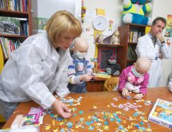 Екатерина Ющенко в Центре детской онкогематологии и трансплантации костного мозга