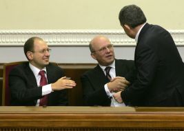 Arseniy Yatsenyuk and Roman Zvarych