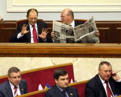 Arseniy Yatsenyuk and Roman Zvarych