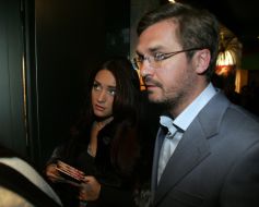 Aleksandr Ponomarev and spouse Viktoriya