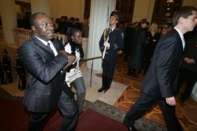 Diplomatic reception guests