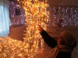 Girl in ”Saint Nicholas house”