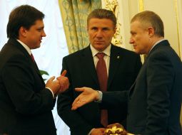 Yuriy Pavlenko, Sergey Bubka and Grigoriy Surkis
