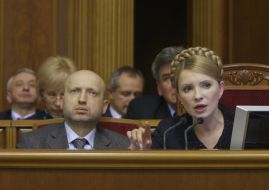Aleksandr Turchinov and Yulia Timoshenko