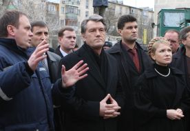 Владимир Шандра, Виктор Ющенко и Юлия Тимошенко