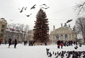 Новогодняя елка во Львове