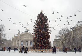 Новогодняя елка во Львове