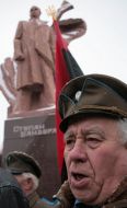 Opening ceremony of monument to Bandera