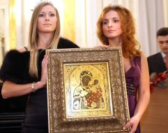 Copy of miraculous icon of Golubitskaya Virgin Mary