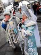 Snow Maiden and Grandfather Frost