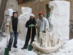 Sergey Klyapetura, Orest Dzyndra and Petr Romanyk