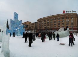Icy town
