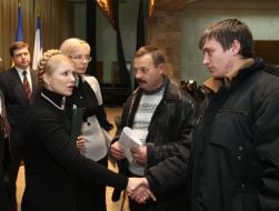 Yuliya Timoshenko and Lyudmila Denisova