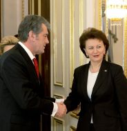 Viktor Yushchenko and Zinaida Grachany
