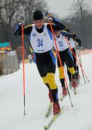 A skiers passes distance