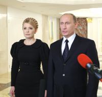 Yuliya Timoshenko and Vladimir Putin