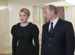 Yuliya Timoshenko and Vladimir Putin