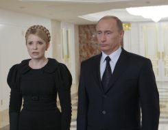 Yuliya Timoshenko and Vladimir Putin