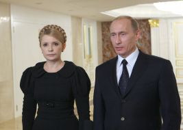 Yuliya Timoshenko and Vladimir Putin