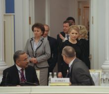 Yuliya Timoshenko and Vladimir Putin