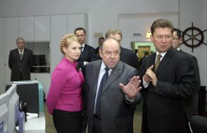 Юлия Тимошенко и Алексей Миллер