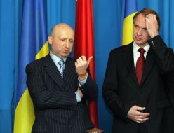 Олександр Турчинов та Володимир Огризко