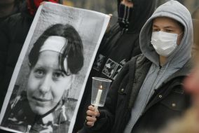 Picture of the lost journalist Anastasiya Baburova