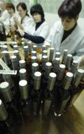 Bottles of cognac