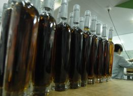Bottles of cognac