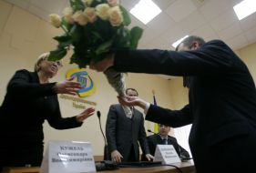 Aleksandra Kuzhel, Bogdan Danilishin and Konstantin Vashchenko