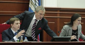 Oles Dovgy, Leonid Chernovetsky and Inna Bogoslovskaya
