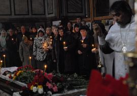 Anastasiya Baburova’s funerals