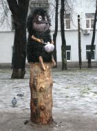 ”Hedgehog in fog” monument