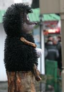 ”Hedgehog in fog” monument