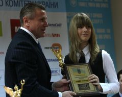 Olga Kharlan and Sergey Bubka