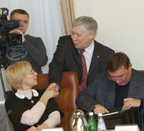 Yuriy Lutsenko, Lyudmila Denisova and YUriy Yekhanurov