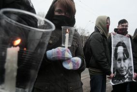 Participants of the meeting in memory of Markelov and Baburova